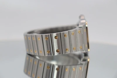 Cartier Santos 18K Yellow Gold & Stainless Steel Quartz 1566 Box & Papers 2009