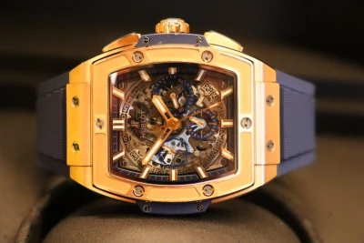 Hublot Spirit of Big Bang King Gold Blue Chronograph 42MM 641.OX.7180.LR