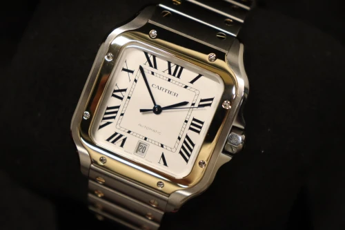Cartier De Santos 41MM Large 18K Yellow Gold & Stainless Steel W2SA0009 B&P 2024