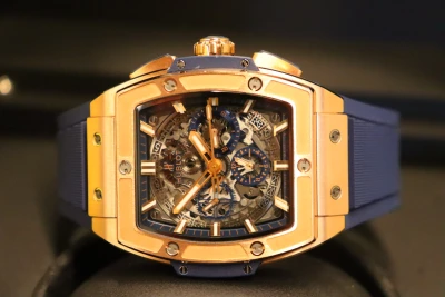 Hublot Spirit of Big Bang King Gold Blue Chronograph 42MM 641.OX.7180.LR