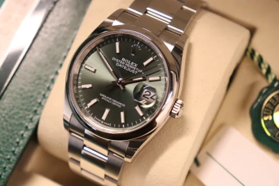Rolex Datejust 36MM Mint Green Dial Oyster Bracelet 126200 Full Set 2026