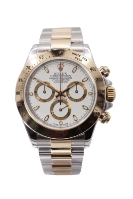 Rolex Cosmograph Daytona 18K Yellow Gold & Stainless Steel  116523 Boxed 2001