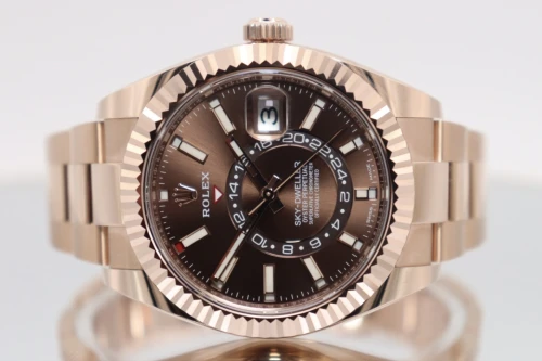 Rolex Sky-Dweller 42MM 18K  Rose Gold Chocolate Dial 326935 2022 Full Set