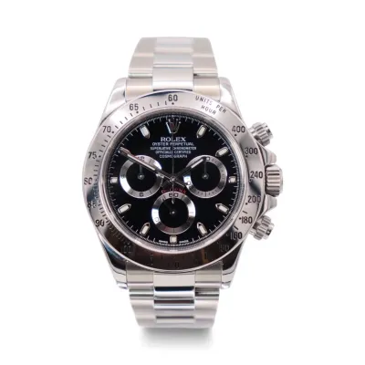 Rolex Cosmograph Daytona Stainless Steel Black Dial 116520 Boxed Circa 2005