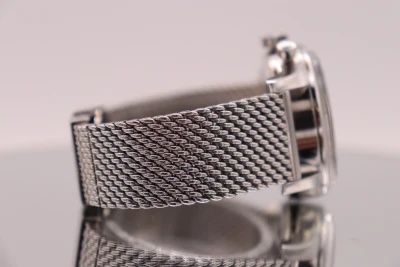 Breitling Chronograph Blue Dial Stainless Steel A41310 Mesh Bracelet Circa 2010