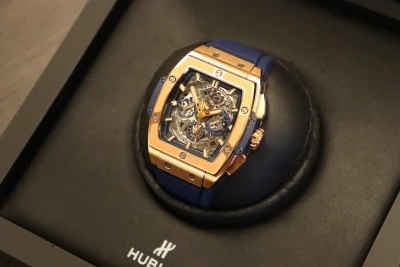 Hublot Spirit of Big Bang King Gold Blue Chronograph 42MM 641.OX.7180.LR
