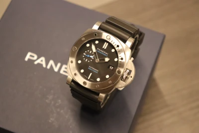 Panerai Submersible 44MM Steel Rubber Strap Ref. PAM01596 B&P 2025