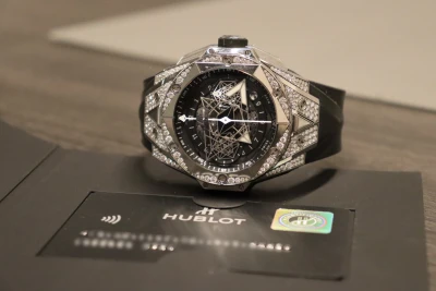 Hublot Big Bang Sang Bleu 45mm Titanium 418.NX.1107 Full Set 2021