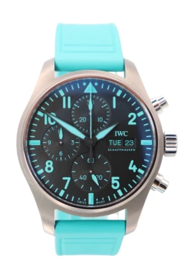 IWC Pilot Chronograph 41MM Titanium Mercedes AMG Rubber Strap IW388108 2025
