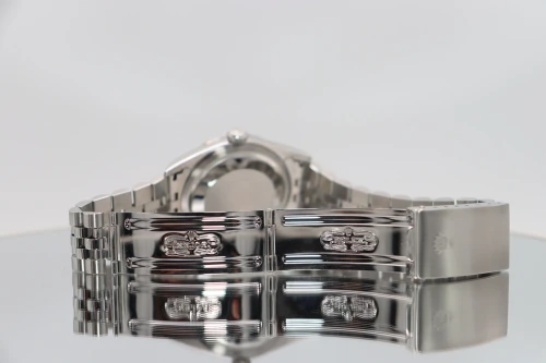 Rolex Datejust 36mm Stainless Steel Blue Roman Dial Jubilee 16220 B&P 1996