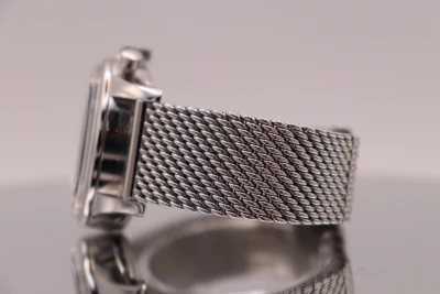 Breitling Chronograph Blue Dial Stainless Steel A41310 Mesh Bracelet Circa 2010